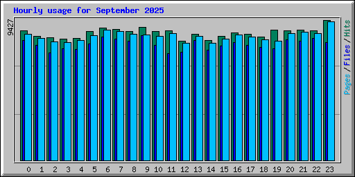 Hourly usage for September 2025