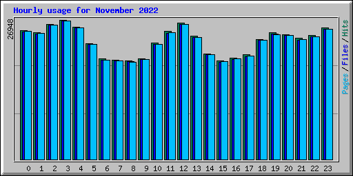 Hourly usage for November 2022