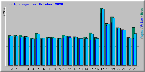 Hourly usage for October 2026